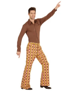 Gemusterte Schlaghose 70ies 8 Gemusterte Schlaghose 70ies -Karneval Kostüm Laden 70er jahre herren schlaghose discs 70s groovy style trousers schlagermove kostuem 29421 3