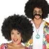 Mega Afroperücke Schwarz -Karneval Kostüm Laden afro peruecke schwarz brasilianer frisur fuer fasching hippie peruecke fuer karneval 29046