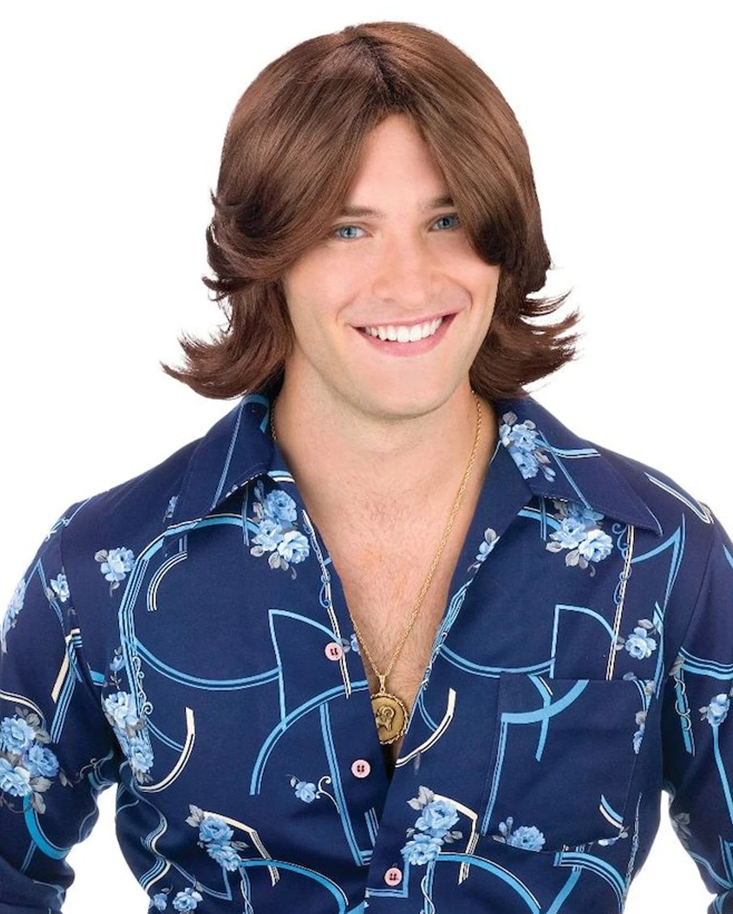 Aufreißer Herren Perücke Braun 3 Aufreißer Herren Perücke Braun