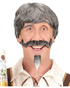 Bayer Perücke Mit Schnurrbart & Kinnbart
