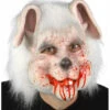 Tiermaske Blutiger Zombie Hase 2 Tiermaske Blutiger Zombie Hase -Karneval Kostüm Laden bloody bunny horror maske horror mask halloween kaninchen maske tiermaske bild1 26363