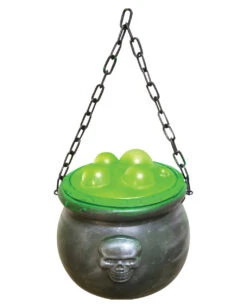 Kochender Hexenkessel Deko -Karneval Kostüm Laden blubbernder hexenkessel mit licht und sound magic witches cauldron with light and sound 52626 01