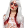 Deluxe Ombre Perücke Grau-rot 2 Deluxe Ombre Perücke Grau-rot -Karneval Kostüm Laden blutige ombre peruecke deluxe grau rot hochwertige halloween peruecke blood drip ombre wig 35836 1