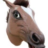 Latexmaske Pferdekopf -Karneval Kostüm Laden braune pferdemaske mit haaren tiermaske brown horse mask 28785