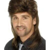 Brauner Vokuhila Herren Perücke 2 Brauner Vokuhila Herren Perücke -Karneval Kostüm Laden brauner vokuhila herren peruecke prollo peruecke 80er jahre herren peruecke brown mullet wig 36636 01