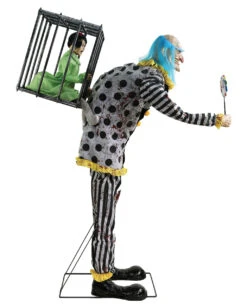 Happy Candy Clown Halloween Animatronic 8 Happy Candy Clown Halloween Animatronic -Karneval Kostüm Laden creepy candy clown halloween animatronic geisterbahnfiguren und animatronics halloween deko mr happy candy clown animatronic 39614 3