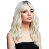 Lange Damen Perücke Ashley Eisblond -Karneval Kostüm Laden damen peruecke ashley eisblond fever ashley wig ice blond halloween peruecke kostuem accessoire 39647