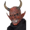 Gehörnter Dämon Maske -Karneval Kostüm Laden devil demon maske teuflische latex maske als horror und halloween verkleidung 24066