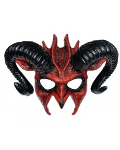 Teuflische Dämonen Maske Mit Hörner