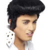 Elvis Perücke Mit Koteletten -Karneval Kostüm Laden elvis peruecke mit koteletten elvis kostuemzubehoer elvis fancy dress wig 24135