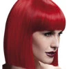 Lola Damen Perücke Rot -Karneval Kostüm Laden fever peruecke lola rot bob peruecke pagen kopfperuecke feuerot 23051 2