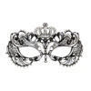 Augenmaske Aus Metall Mit Krone Schwarz -Karneval Kostüm Laden filigrane venezianische maske mit steinchen venezianische augenmaske edle faschings maske 25316