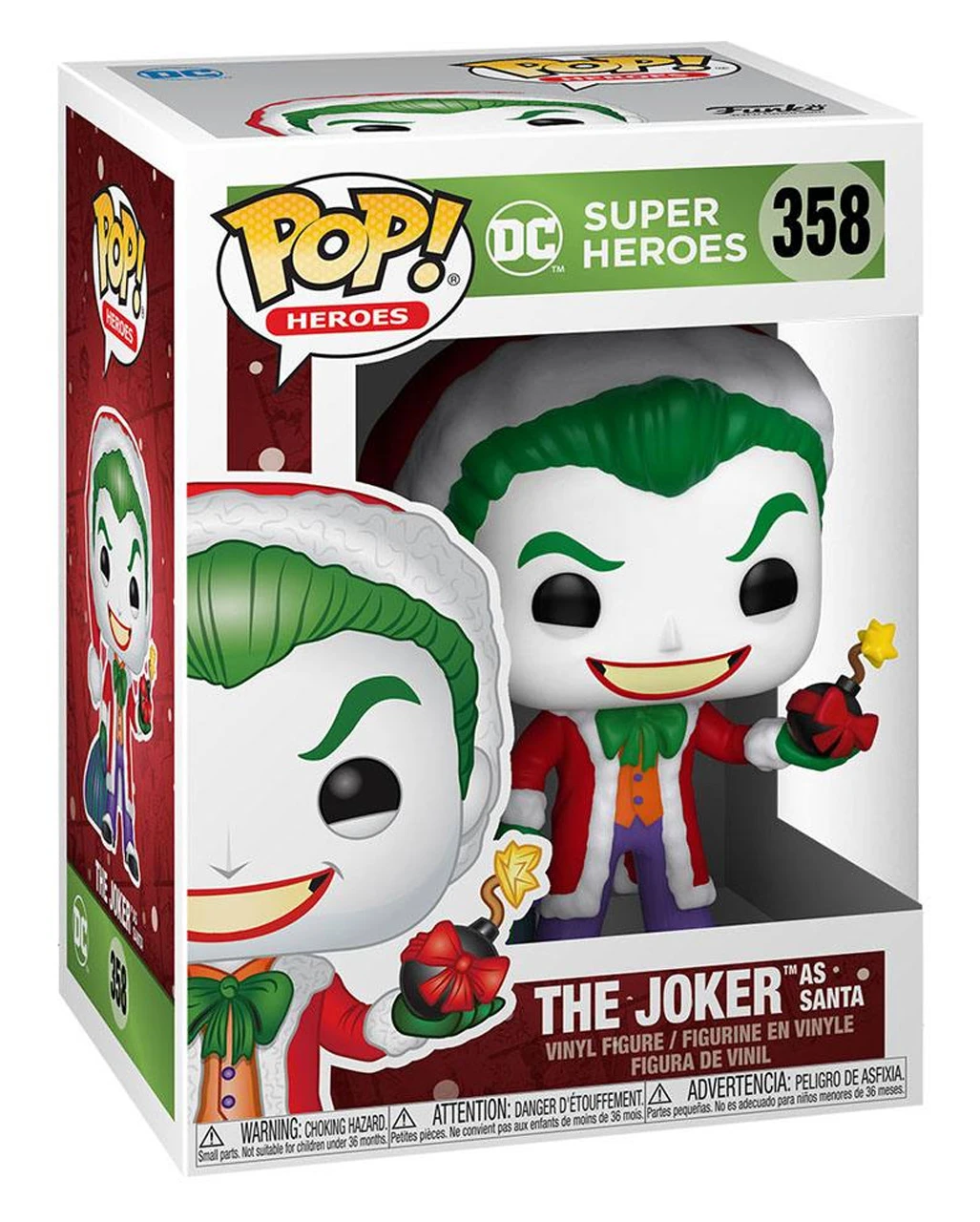 Holiday The Joker As Santa - Funko Pop Heroes 3 Holiday The Joker As Santa - Funko Pop Heroes