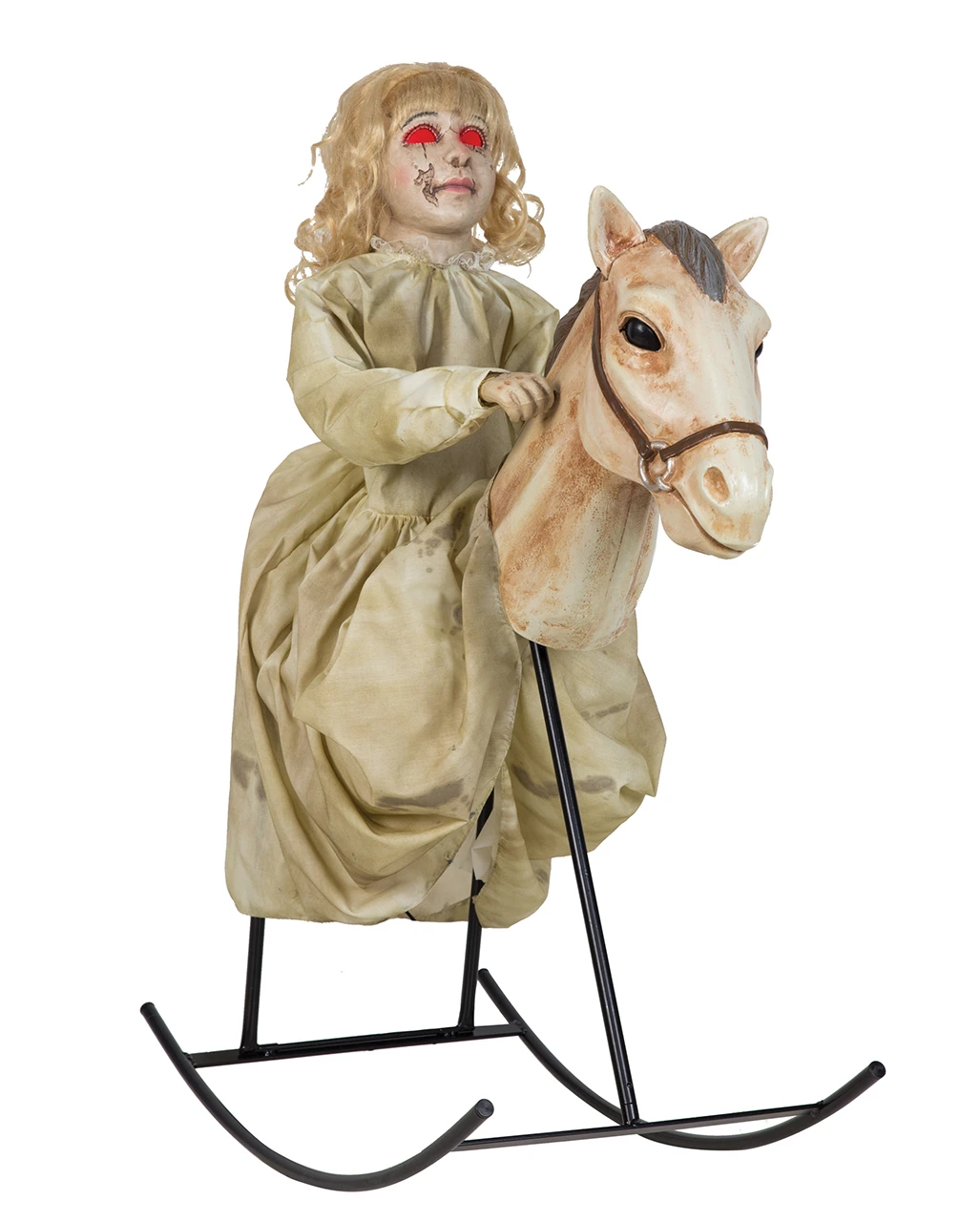 Geistermädchen Auf Schaukelpferd Halloween Animatronic 3 Geistermädchen Auf Schaukelpferd Halloween Animatronic