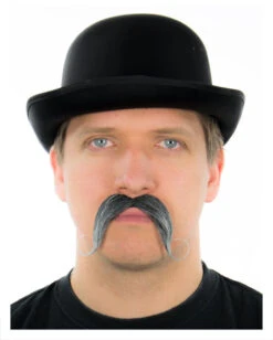 Gentleman Schnauzbart Schnauzbart Schwarz/weiß