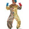 Gepunkteter Clown Jumpsuit -Karneval Kostüm Laden gelber clown jumpsuit mit punkten lustige zirkus verkleidung fuer karnevalspartys 25463