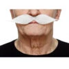 Auffallender Knebelbart Weiß 1 Auffallender Knebelbart Weiß -Karneval Kostüm Laden getrimmter schnauzer weiss oberlippenbart zum ankleben white beard 26070