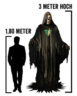Gigantisches Skelett Phantom Halloween Animatronic -Karneval Kostüm Laden gigantischer skelett reaper halloween animatronic skeleton reaper halloween animatronic prop halloween deko 51242