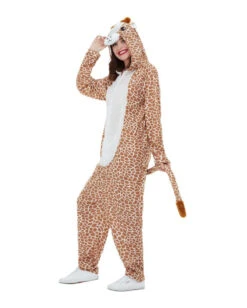 Flauschiger Giraffen Onesie Für Erwachsene -Karneval Kostüm Laden giraffen tier kostuem tier kostueme fuer fasching giraffe animal costume 37291 4