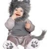 Süßer Wolf Kleinkinderkostüm 1 Süßer Wolf Kleinkinderkostüm -Karneval Kostüm Laden grauer wolf babykostuem wolf kleinkinderkostuem wolf baby costume 25775 01