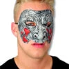 Zombie Maske Grau Rot 2 Zombie Maske Grau Rot -Karneval Kostüm Laden gruselmaske grau rot halbmasken horror maske latex masken gruselmaskierung fuer halloween 20274