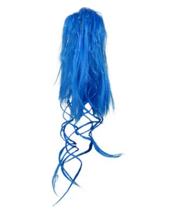 Blaues Haarteil Mit Zöpfen