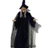 Halloween Hexe Animatronic Mit Leuchtenden Augen & Sound 175cm -Karneval Kostüm Laden halloween hexe mit leuchtenden augen und sound 175cm halloween hexe animatronic halloween und horror dekoration 51914