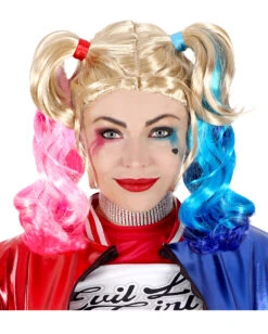 Verrückte Harlequin Perücke