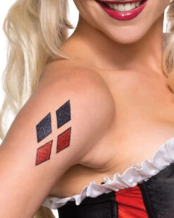 Karneval Kostüm Laden 8 Karneval Kostüm Laden -Karneval Kostüm Laden harley quinn glitter tattoo harley quinn kostuemzubehoer bild2 27621