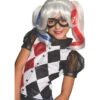 Harley Quinn Kinderperücke -Karneval Kostüm Laden harley quinn kinderperuecke dc super hero girls kostuemzubehoer kids harley quinn wig 31086