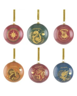 Harry Potter Hogwarts Häuser Christbaumkugeln 6 St