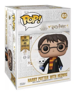 Harry Potter Mit Hedwig 18" Zoll Super Sized Funko POP! -Karneval Kostüm Laden harry potter super sized funko pop figur 48cm harry potter sammlerfigur und geschenkartikel 39890 3