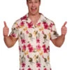 Hawaii Hemd Mit Hibiskusblüten -Karneval Kostüm Laden hawaii hemd mit hibiskusblueten hawaii shirt with hibiskusflowers beachparty hemd 51645 01
