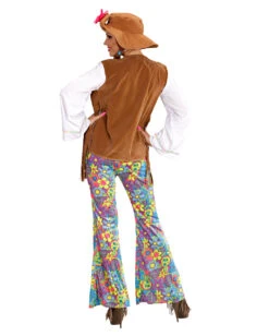 Hippie Frauen Kostüm Mit Zöpfen Gr. M -Karneval Kostüm Laden hippie kostuem mit hose und weste flower power kostuem faschingskostueme kaufen 15897 3 ba4bd7eb6a