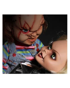 Sprechende Sammlerfigur Chucky Tiffany -Karneval Kostüm Laden horrorshop com chucky tiffany sammlerfigur sprechende horrorpuppe tiffany 15inch talking bride of chucky 26994 4