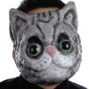 Süße Kitty Katzenmaske -Karneval Kostüm Laden horrorshop com kunststoff katzenmaske preiswerte tiermasken online kaufen faschingsmaske karnevalsmaske cat mask 26787