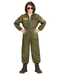 Kampfjet Pilot Kostüm Für Kinder -Karneval Kostüm Laden kampfjet pilot kinderkostuem airforce kinderkostuem soldatenkostuem fuer kinder airforce jet pilot child costume 36600 005