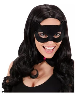 Schwarze Katzenaugen Maske -Karneval Kostüm Laden katzenaugen samt catwoman maske cateyemask karnevalsmaske sexy katzenaugen 18445 04