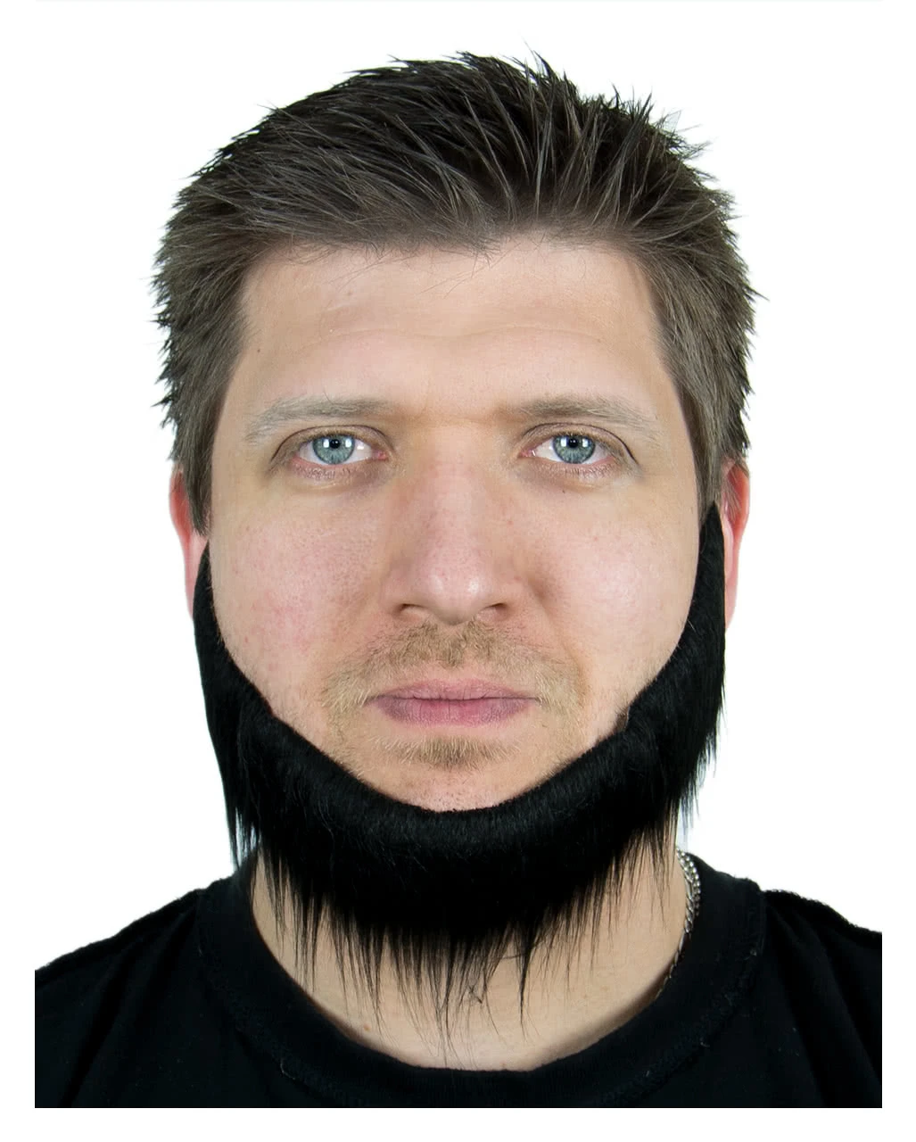 Backen-Kinn-Bart Schwarz 3 Backen-Kinn-Bart Schwarz