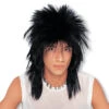 Unisex Pop & Rockstar Perücke Schwarz 2 Unisex Pop & Rockstar Perücke Schwarz -Karneval Kostüm Laden langhaar rocker peruecke schwarz j rock frisur rockstar kunsthaarperuecke long rocker wig black 20087