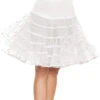 Knielanger Petticoat Weiß 2 Knielanger Petticoat Weiß -Karneval Kostüm Laden leg avenue petticoat knielang weiss kostuem unterrock fuer halloween und fasching layered tulle petticoat 29700