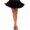 Schwarzer Leg Avenue Petticoat 1 Schwarzer Leg Avenue Petticoat -Karneval Kostüm Laden leg avenue petticoat schwarz kostuem unterrock fuer halloween und fasching layered tulle petticoat 27761