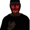 Leuchtende LED Maske Rot - Weiß 1 Leuchtende LED Maske Rot - Weiß -Karneval Kostüm Laden leuchtende led maske rot weiss 37509 1