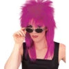 Superstar Perücke Lila -Karneval Kostüm Laden lila rock star peruecke 80er jahre peruecke halloween peruecke faschingsperuecke 20526 01