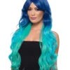 Extra Lange Meerjungfrau Perücke Deluxe -Karneval Kostüm Laden meerjungfrau peruecke deluxe extra lang mermaid kostuemzubehoer meerjungfrau frisur fasching 35820