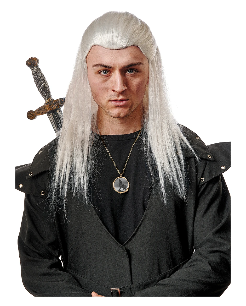 Mittelalterliche Monsterjäger Perücke 3 Mittelalterliche Monsterjäger Perücke