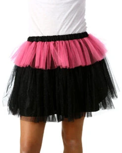 MonStar Glitzer Tutu Schwarz-pink