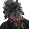 Schwarze Drachen Maske Deluxe
