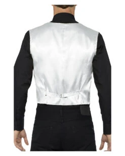 Silberne Männer Pailletten-Weste 7 Silberne Männer Pailletten-Weste -Karneval Kostüm Laden pailetten weste fuer herren silber zirkus direktor weste pailletten weste fuer fasching 28528 3