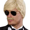 Playboy Herrenperücke Mit Schnäuzer Blond -Karneval Kostüm Laden playboy herrenperuecke mit schnurrbart blond playboy mens wig with moustache blond playboy maennerperuecke blond 36727 01